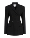 Erika Cavallini Double-breasted Blazer In Black