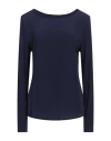 Erika Cavallini Woman Blazer Slate Blue Size 12 Polyester, Viscose, Elastane In Blue