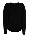 Erika Cavallini Woman Sweater Black Size L Virgin Wool