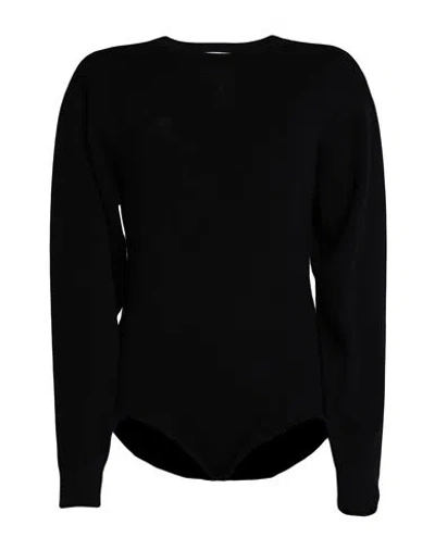 Erika Cavallini Woman Sweater Black Size L Virgin Wool