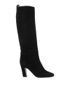 Erika Cavallini Woman Boot Black Size 8 Soft Leather, Textile Fibers In Black