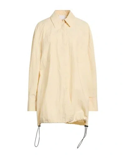 Erika Cavallini Woman Jacket Beige Size 10 Polyamide In Orange
