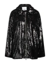 Erika Cavallini Woman Jacket Black Size 4 Polyester