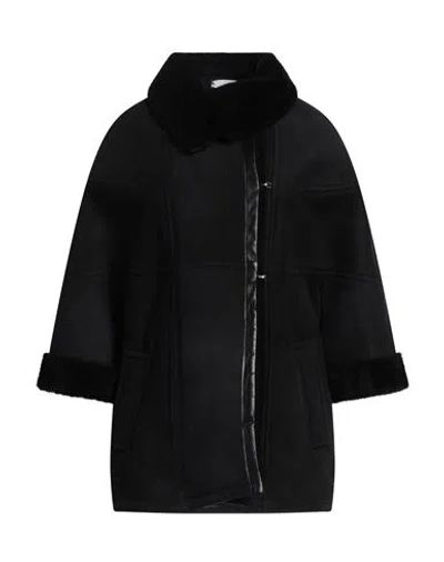 Erika Cavallini Woman Jacket Black Size L Leather