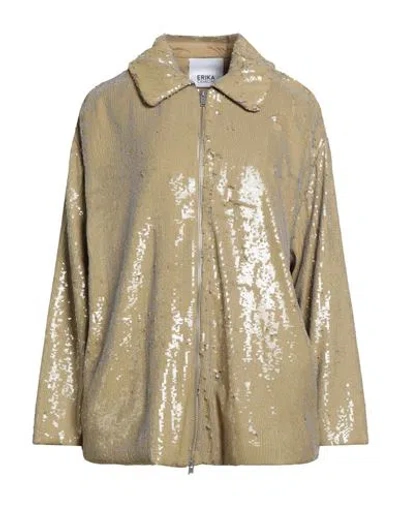 Erika Cavallini Woman Jacket Mustard Size 10 Polyester