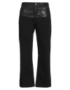 Erika Cavallini Woman Jeans Black Size 6 Cotton In Black