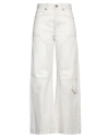 Erika Cavallini Woman Jeans White Size 6 Cotton In White