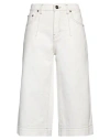 Erika Cavallini Woman Jeans White Size 6 Cotton In White
