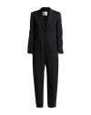 Erika Cavallini Woman Jumpsuit Black Size 8 Polyester, Virgin Wool, Elastane