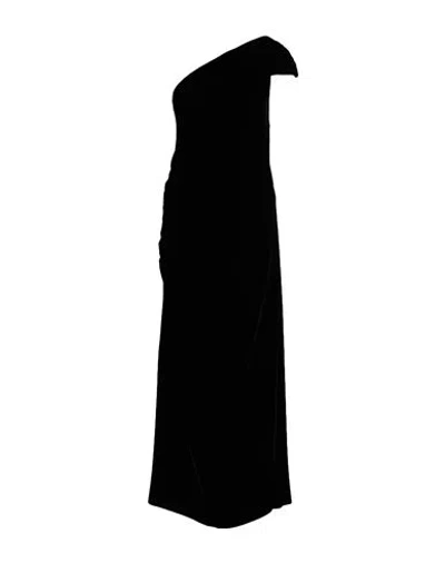 Erika Cavallini Woman Maxi Dress Black Size 6 Viscose, Silk