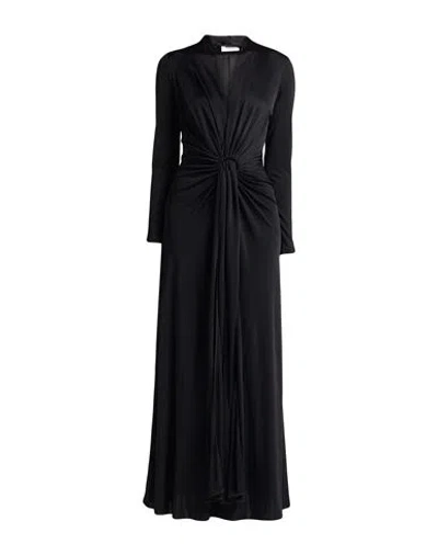 Erika Cavallini Woman Maxi Dress Black Size 8 Viscose