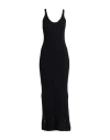 Erika Cavallini Woman Maxi Dress Black Size M Mohair Wool, Polyamide, Wool In Black