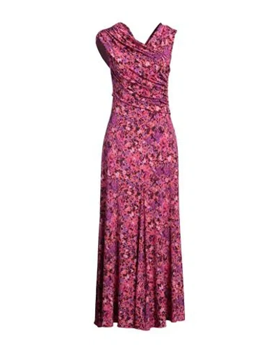 Erika Cavallini Woman Maxi Dress Coral Size 10 Viscose, Elastane In Red
