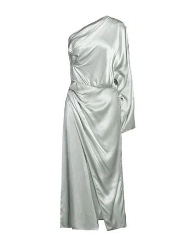 Erika Cavallini Woman Maxi Dress Light Green Size 8 Viscose