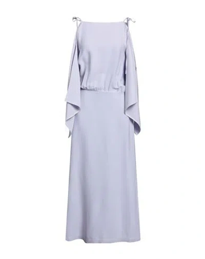 Erika Cavallini Woman Maxi Dress Lilac Size 6 Viscose, Elastane In Purple