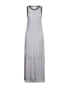 Erika Cavallini Woman Maxi Dress Lilac Size L Viscose, Polyester In Purple