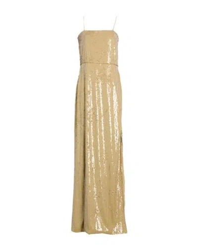 Erika Cavallini Woman Maxi Dress Mustard Size 6 Polyester In Yellow