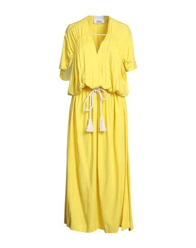 Erika Cavallini Woman Long Dress Yellow Size 6 Viscose