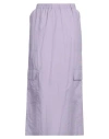 Erika Cavallini Woman Maxi Skirt Lilac Size 8 Polyamide In Purple