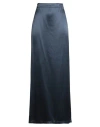 Erika Cavallini Woman Maxi Skirt Midnight Blue Size 8 Acetate, Viscose