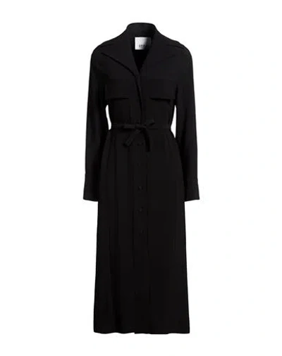 Erika Cavallini Woman Midi Dress Black Size 2 Viscose, Acetate