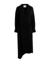 Erika Cavallini Woman Midi Dress Black Size 4 Viscose, Acetate