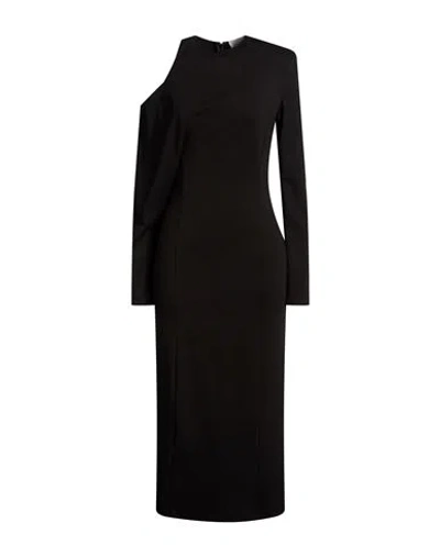 Erika Cavallini Woman Midi Dress Black Size 8 Viscose, Polyamide, Elastane