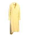 Erika Cavallini Woman Midi Dress Yellow Size 8 Viscose, Acetate