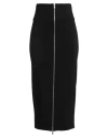 Erika Cavallini Nicla Zipped Midi Skirt In Black