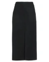 Erika Cavallini Woman Midi Skirt Black Size 6 Virgin Wool