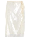Erika Cavallini Woman Midi Skirt Cream Size L Polyamide In White