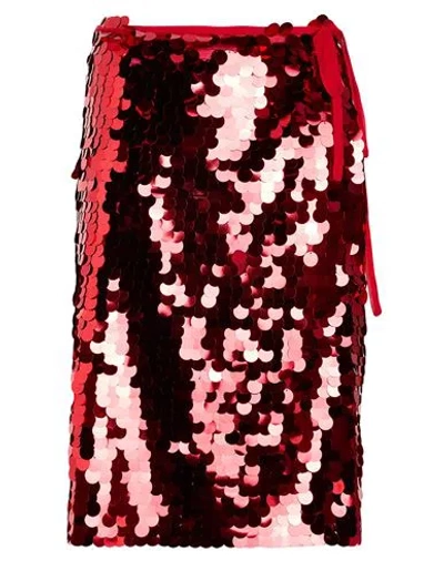 Erika Cavallini Woman Midi Skirt Red Size L Polyamide