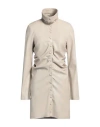 Erika Cavallini Woman Mini Dress Beige Size 6 Polyester, Polyurethane, Virgin Wool In Beige
