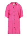 Erika Cavallini Woman Mini Dress Fuchsia Size 8 Viscose In Pink