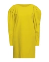 Erika Cavallini Woman Mini Dress Lime Green Size 6 Polyester, Viscose, Elastane