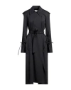 Erika Cavallini Woman Overcoat & Trench Coat Grey Size 4 Polyester, Virgin Wool, Elastane In Grey