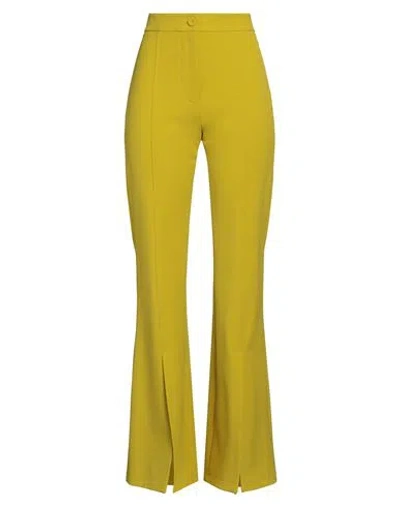 Erika Cavallini Woman Pants Lime Green Size 4 Polyester, Viscose, Elastane