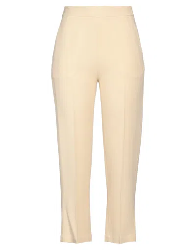 Erika Cavallini Cropped Pants In Beige