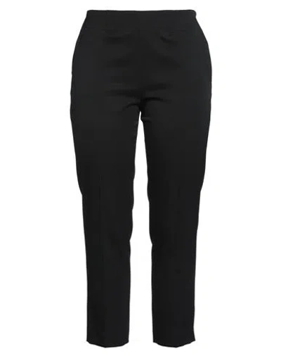 Erika Cavallini Woman Pants Black Size 10 Polyester, Virgin Wool, Elastane