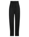 Erika Cavallini Woman Pants Black Size 4 Polyester, Virgin Wool, Elastane