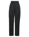 Erika Cavallini Woman Pants Midnight Blue Size 8 Polyester, Wool, Elastane In Black