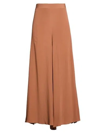 Erika Cavallini Woman Pants Brown Size 12 Acetate, Silk