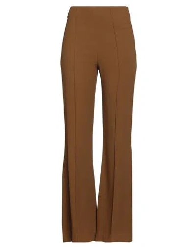 Erika Cavallini Woman Pants Brown Size 4 Viscose, Acetate