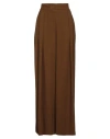 Erika Cavallini Woman Pants Camel Size 8 Viscose, Acetate In Brown