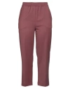 Erika Cavallini Woman Pants Chocolate Brown Size 8 Polyester, Virgin Wool, Elastane In Brown