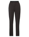 Erika Cavallini Woman Pants Dark Brown Size 12 Viscose, Virgin Wool, Elastane
