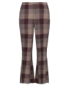 Erika Cavallini Woman Pants Plum Size 6 Wool, Polyamide In Purple