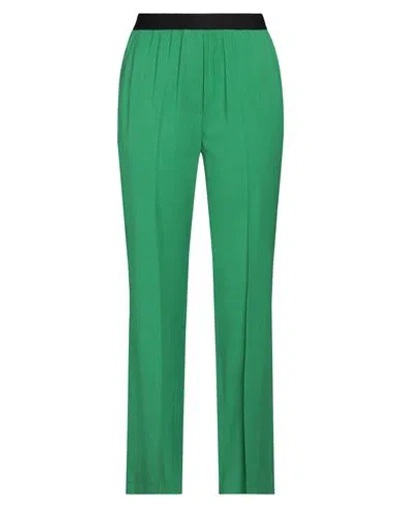 Erika Cavallini Woman Pants Emerald Green Size 4 Viscose, Virgin Wool, Elastane