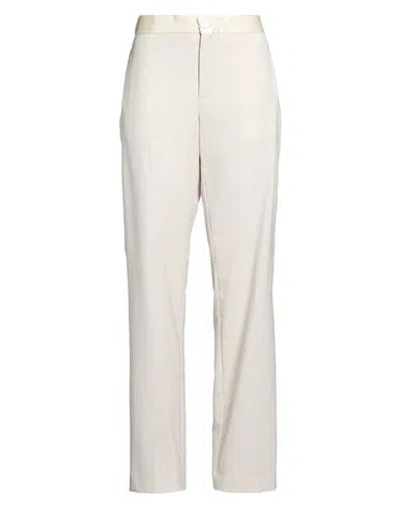 Erika Cavallini Woman Pants Light Grey Size 6 Virgin Wool, Elastane
