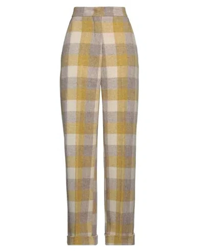 Erika Cavallini Woman Pants Light Grey Size 6 Wool, Polyamide
